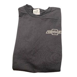 Chevrolet Black Graphic T-Shirt Logo on Front Short Sleeves NWT Size Large